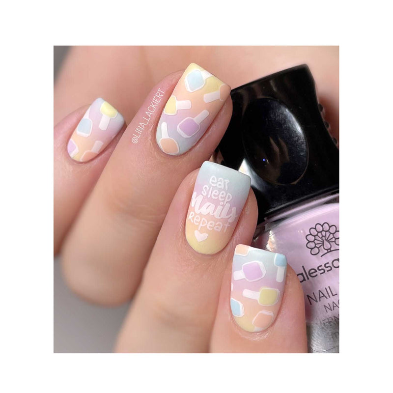 UberChic Beauty Nail Polish Is Life Stamping Plate Rosy Brown