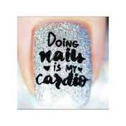 UberChic Beauty Nail Polish Is Life Stamping Plate Light Gray