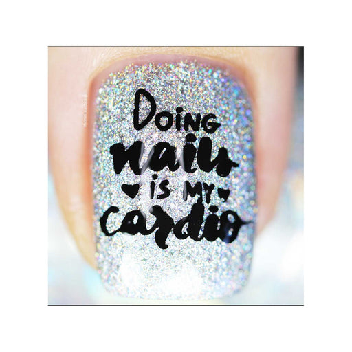UberChic Beauty Nail Polish Is Life Stamping Plate Light Gray