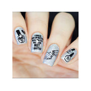 UberChic Beauty Nail Polish Is Life Stamping Plate Gray