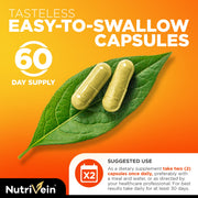 Nutrivein Nutrivein Premium Liposomal Vitamin C Supplement 1650mg - 180 Caps YH-8TP4-QGO3 Dark Orange