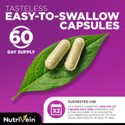 Nutrivein Nutrivein Premium Resveratrol 1450mg - 120 Capsules RP-IIR3-VE7F Medium Violet Red