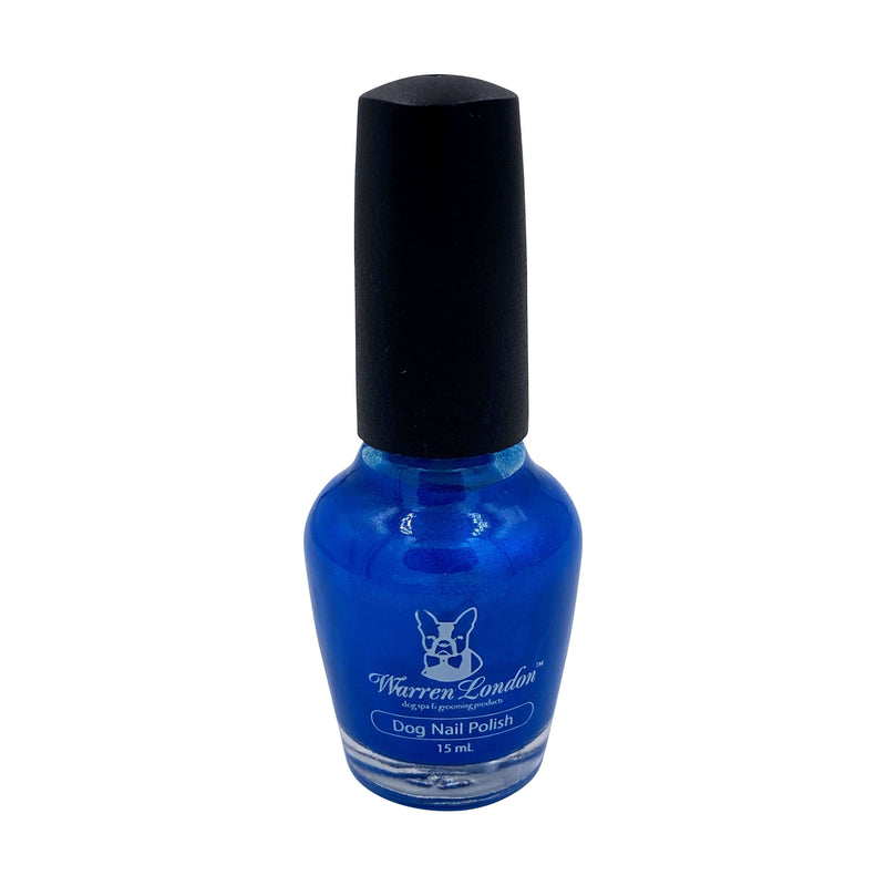 Warren London Dog Nail Polish - Polish Bottles with Brush Dog Nail Polish White Smoke Bow Wow Blue