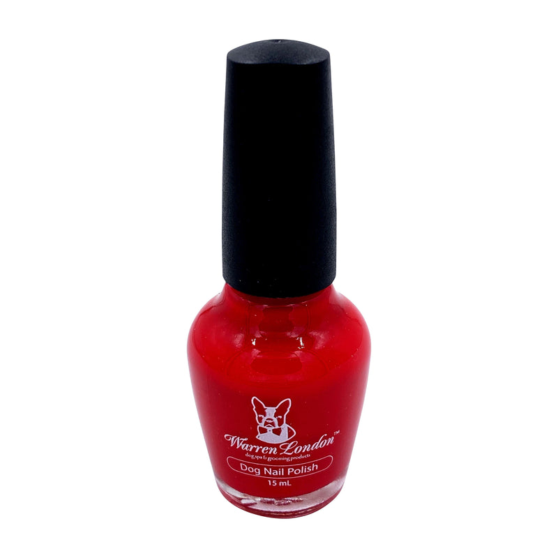 Warren London Dog Nail Polish - Polish Bottles with Brush Dog Nail Polish White Smoke Fire Hydrant Red