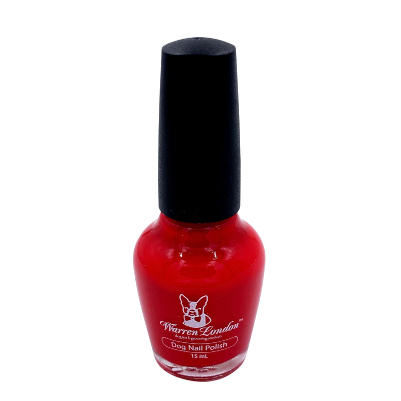 Warren London Dog Nail Polish - Polish Bottles with Brush Dog Nail Polish White Smoke Fire Hydrant Red