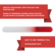 Warren London Glass Nail File for Dogs Spa Product White Smoke
