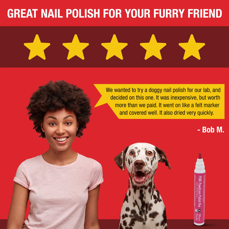 Warren London Pawdicure Polish Pens - Choose From 13 Colors! - Dog Nail Polish Dog Nail Polish Firebrick Pink,Blue,Red,Purple,Yellow,Black,White,Silver,Gold,Neon Pink,Neon Purple,Neon Orange,Neon Green