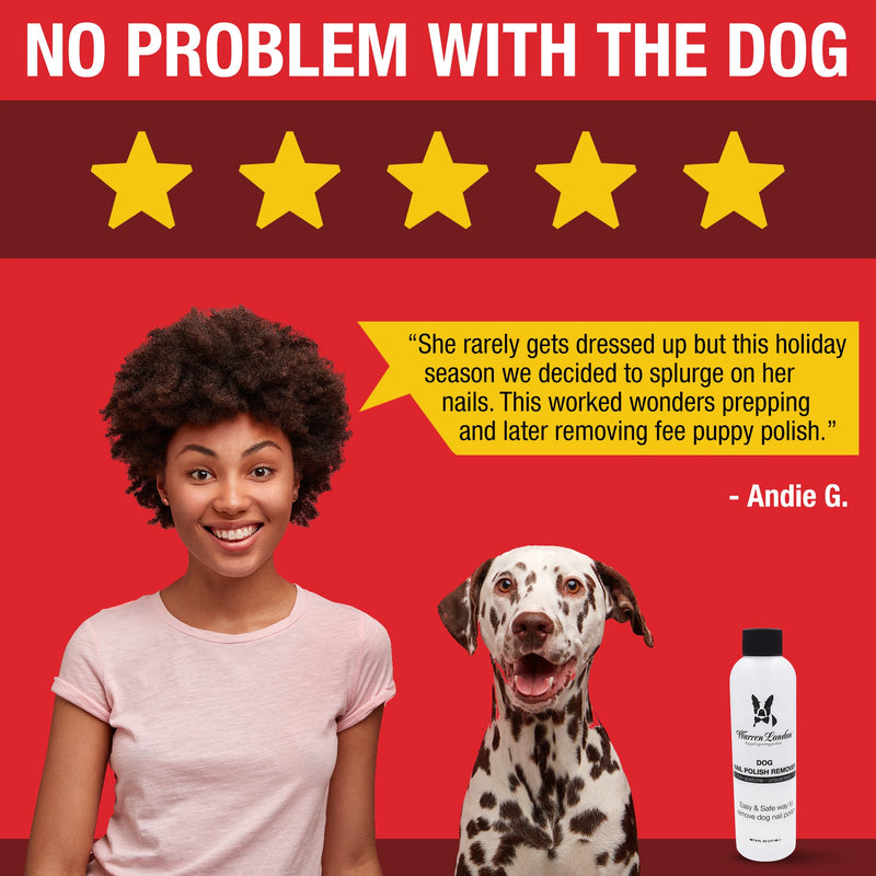 Warren London Dog Nail Polish Remover - Non Acetone Dog Nail Polish Firebrick