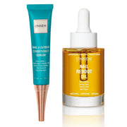 Onsen Secret Nail & Cuticle Reboot Duo Nail Kit White Smoke 30ml Cuticle Conditioner Serum + 30ml Nail Reboot Oil
