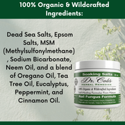 COLEHERBALS LLC 13 - Dr. Cole's Organic Nail Fungus Salts Formula Herbal Light Gray