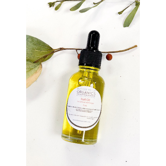 Butter Me Up Organics Anti-Fungal Nail Treatment / Dry Brittle Nails / Nail Fungus Body White Smoke