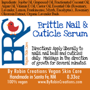 By Robin Creations Brittle Nail Serum & Strengthening Balm Set Cuticle Cream & Oil Chocolate Brush-on Brittle Nail Serum,Roll-on Brittle Nail Serum