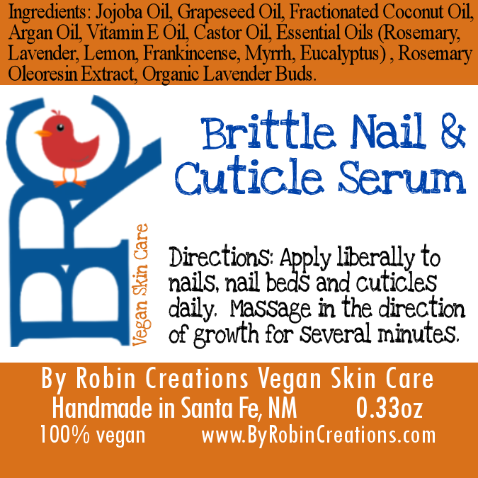 By Robin Creations Brittle Nail & Cuticle Serum Roller Ball Cuticle Cream & Oil White Smoke 1  Bottle,3 Bottles