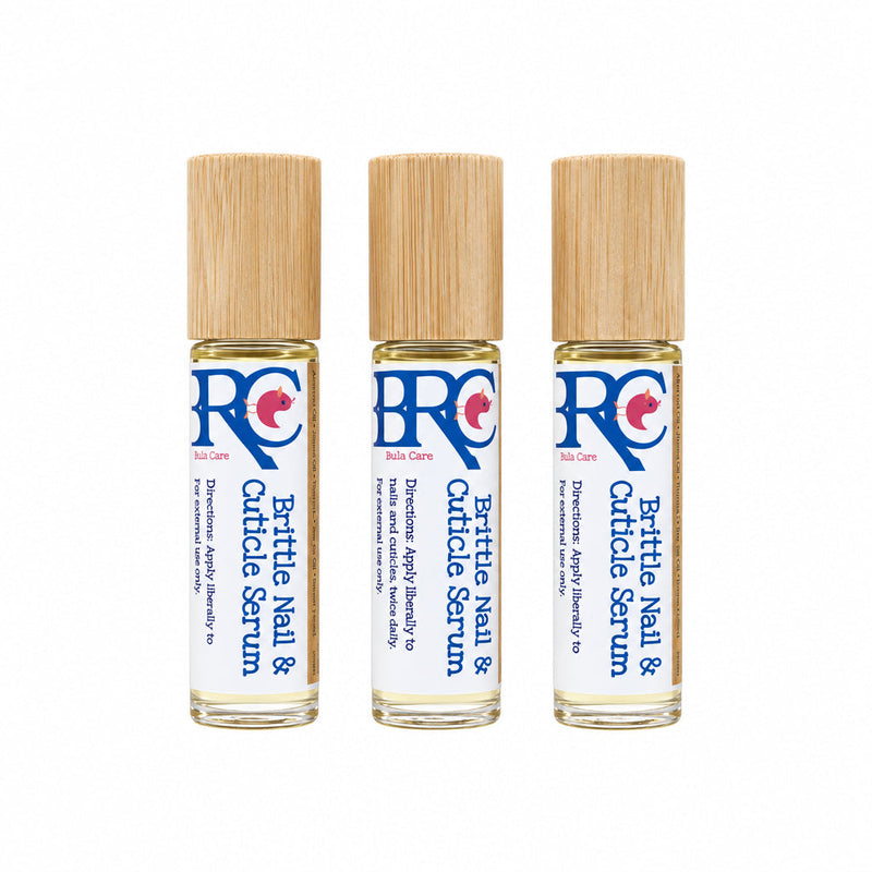 By Robin Creations Brittle Nail & Cuticle Serum Roller Ball Cuticle Cream & Oil White Smoke 3 Bottles