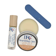 By Robin Creations Brittle Nail Serum & Strengthening Balm Set Cuticle Cream & Oil Tan Roll-on Brittle Nail Serum