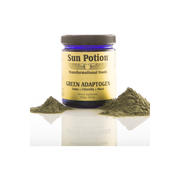 Sun Potion Green Adaptogen (Suma, Maca, Chlorella Blend) Adaptogen Dark Slate Gray 111g Jar