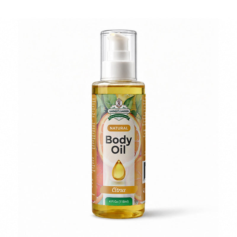 Garner's Garden Natural Body Oil Body Oil White Smoke 4 oz (Recommended) / Citrus