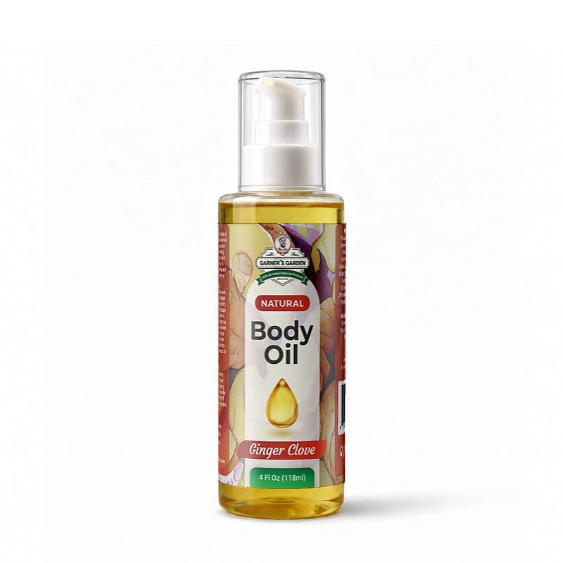 Garner's Garden Natural Body Oil Body Oil White Smoke 4 oz (Recommended) / Ginger Clove