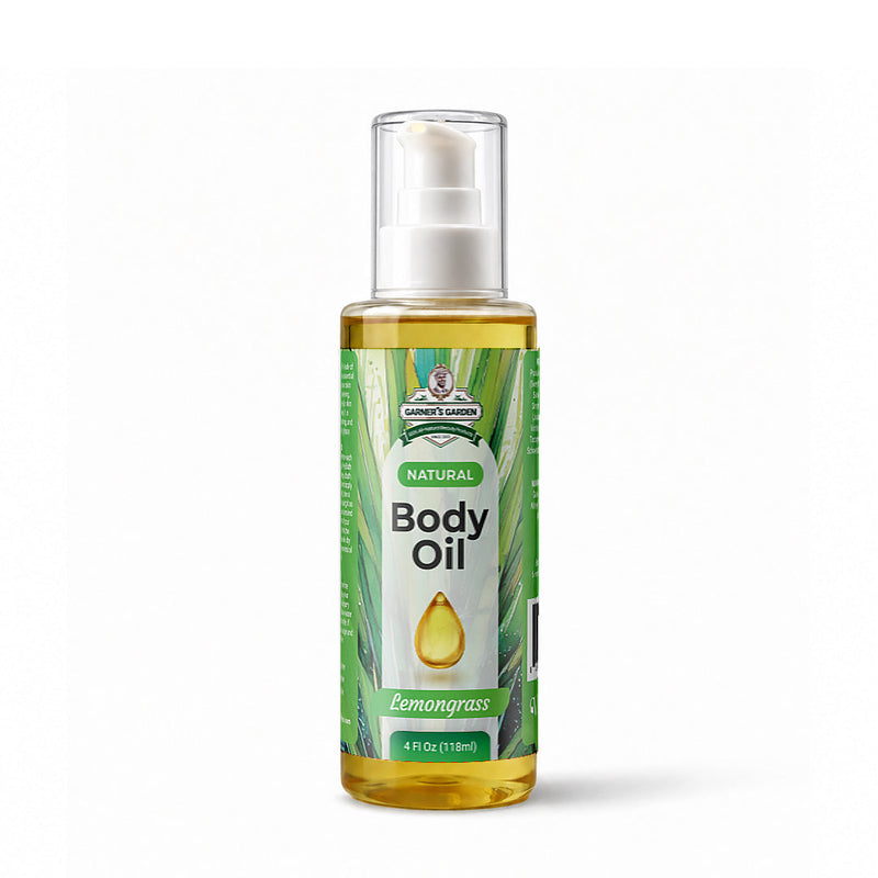 Garner's Garden Natural Body Oil Body Oil White Smoke 4 oz (Recommended) / Lemongrass