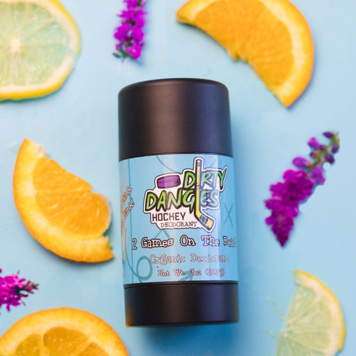 Dirty Dangles Hockey 2 Games on the Beach - Natural Hockey Deodorant Deodorant Light Blue