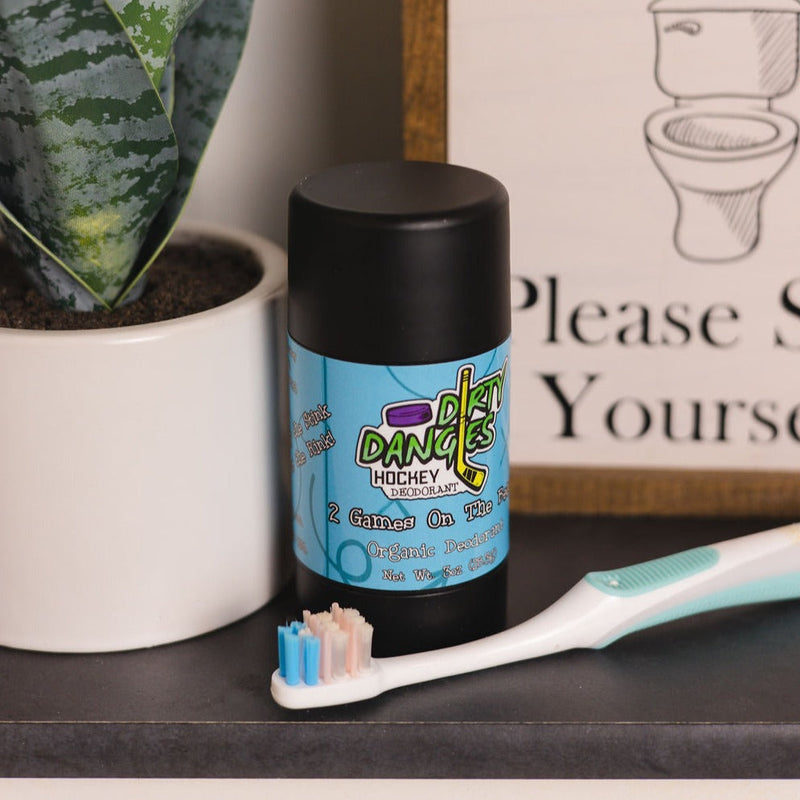 Dirty Dangles Hockey 2 Games on the Beach - Natural Hockey Deodorant Deodorant Light Gray