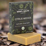 Chagrin Valley Soap & Salve Natural Soap: Citrus Woods Green Tea Soap Soap Dark Slate Gray Full Bar 5.6 oz