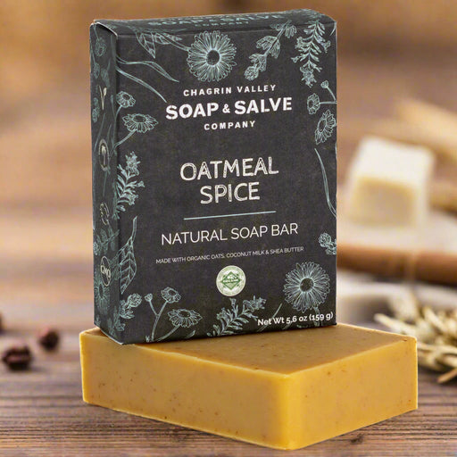 Chagrin Valley Soap & Salve Natural Soap: Oatmeal & Spice Soap Dark Slate Gray Full Bar 5.6 oz
