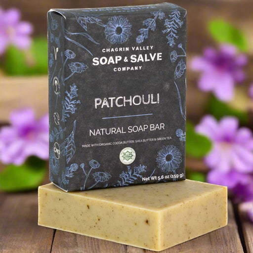 Chagrin Valley Soap & Salve Natural Soap: Patchouli Soap Dark Slate Gray Full Bar 5.6 oz