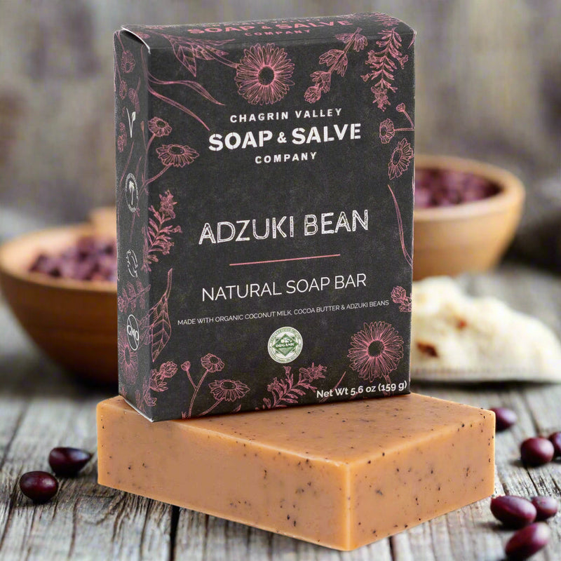Chagrin Valley Soap & Salve Natural Soap: Adzuki Bean Complexion Soap Dark Slate Gray Full Bar 5.6 oz