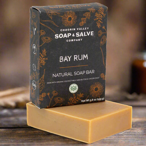 Chagrin Valley Soap & Salve Natural Soap: Bay Rum Men's Soap Soap Dark Slate Gray Full Bar 5.6 oz