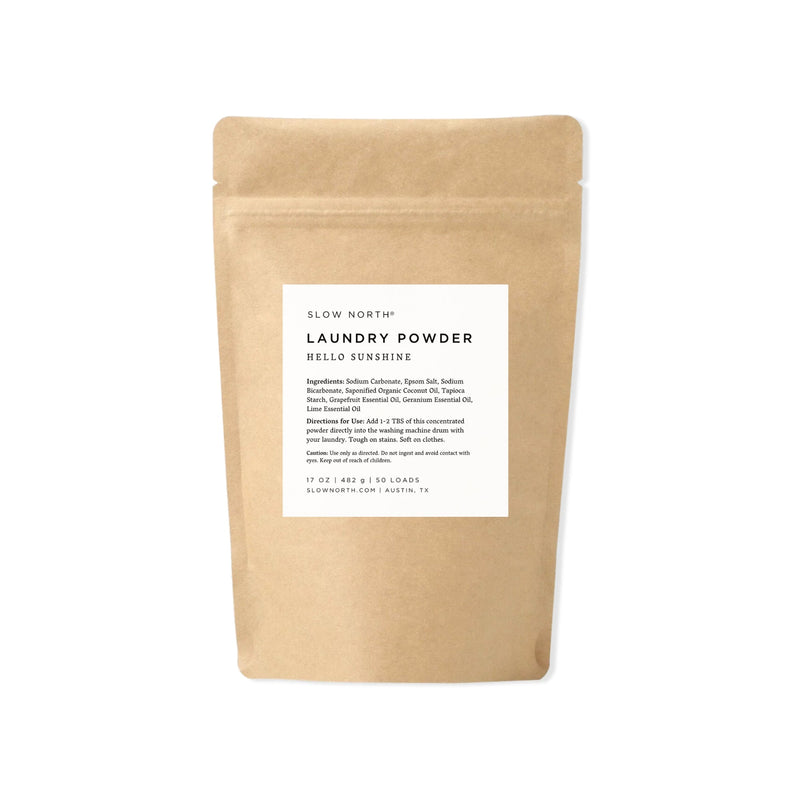 Slow North Laundry Powder - Hello Sunshine Home Accessories White Smoke