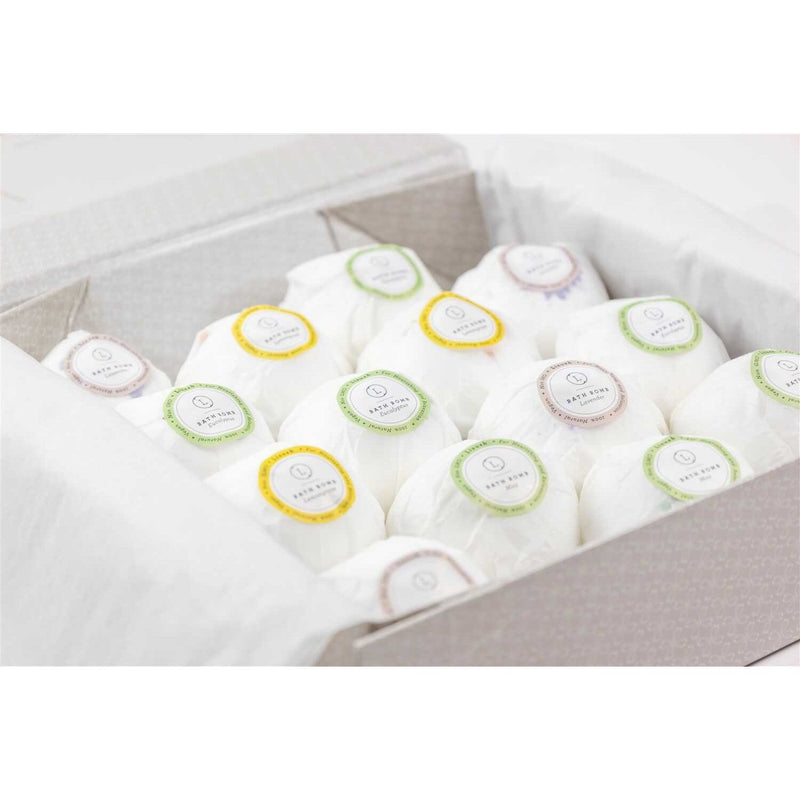 Lizush Bath Bombs Gift Box, Set of 14 Big 100% Natural Relaxing Bath Bombs BATH BOMBS Lavender No,Yes