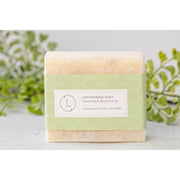 Lizush 2 x Lemongrass Natural Soap Bar, Handmade Body Soap Gift NATURAL SOAP BAR Light Gray