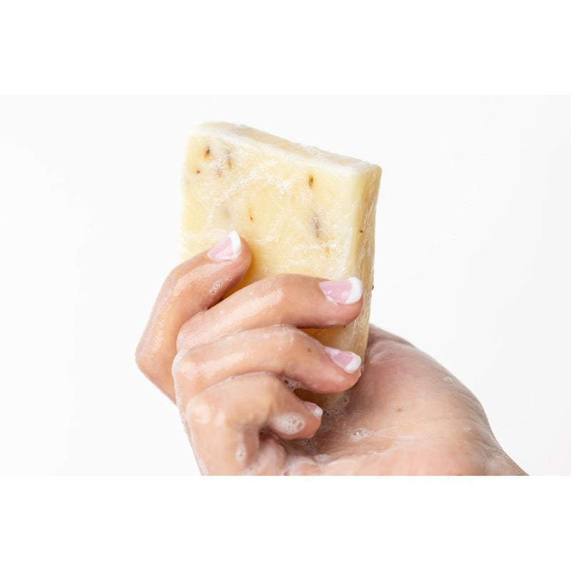 Lizush 2 x Lemongrass Natural Soap Bar, Handmade Body Soap Gift NATURAL SOAP BAR Antique White