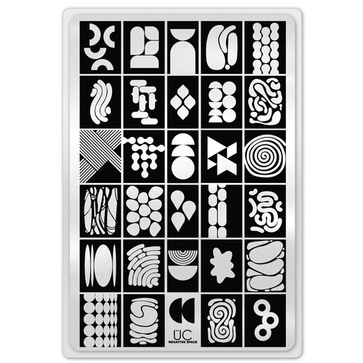 UberChic Beauty Negative Space Stamping Plate Light Gray