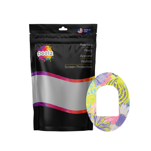 Peelz Neon Floral Pod Patch Tape - Pump Peelz Patch Medical Tape White Smoke 12-Pack (Set of 12 Patches),4-Pack (Set of 4 Patches)