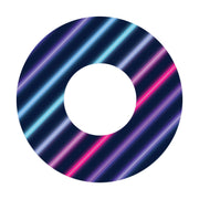 Peelz Neon Stripes Patch  Tape Designed for the FreeStyle Libre 2 Patch Medical Tape White Smoke 1-Pack Libre