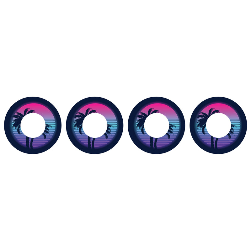 Peelz Neon Sunset Patch  Tape Designed for the FreeStyle Libre 2 Patch Medical Tape White Smoke 4-Pack Libre