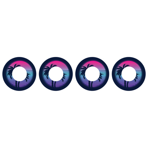 Peelz Neon Sunset Patch  Tape Designed for the FreeStyle Libre 2 Patch Medical Tape White Smoke 4-Pack Libre