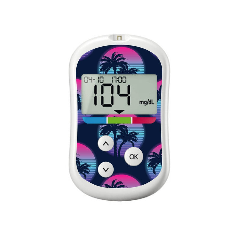 Peelz Neon Sunset for OneTouch Verio Flex Glucometer Peelz/Stickers White Smoke