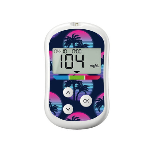 Peelz Neon Sunset for OneTouch Verio Flex Glucometer Peelz/Stickers White Smoke
