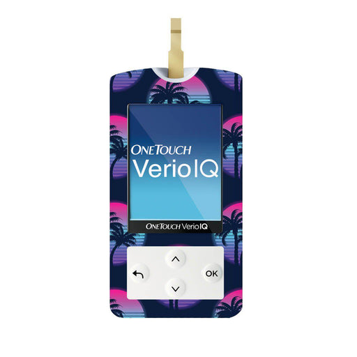 Peelz Neon Sunset for OneTouch Verio IQ Glucometer Peelz/Stickers White Smoke
