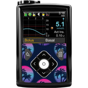 Peelz Neon Sunset for Sticker for Medtronic MiniMed 770G & 780G Peelz/Stickers Black Front Peelz
