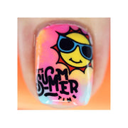 UberChic Beauty Seas The Day Stamping Plate Dark Salmon