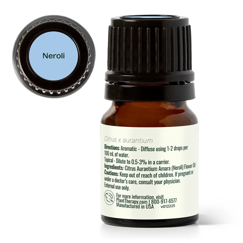 Plant Therapy Neroli Essential Oil Essential Oil White Smoke 2.5 mL,5 mL