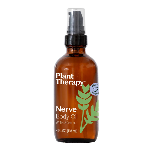 Plant Therapy Nerve Body Oil with Arnica Body Care Black 4 oz