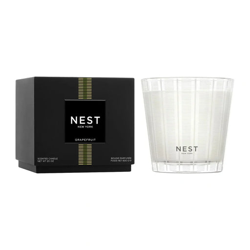 Nava Beauty Nest New York Grapefruit Candle Black 3-Wick 21.2 oz