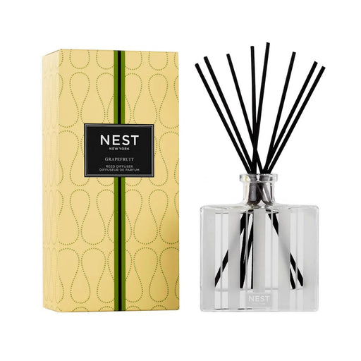 Nava Beauty Nest New York Grapefruit Reed Diffuser 5.9 OZ White Smoke