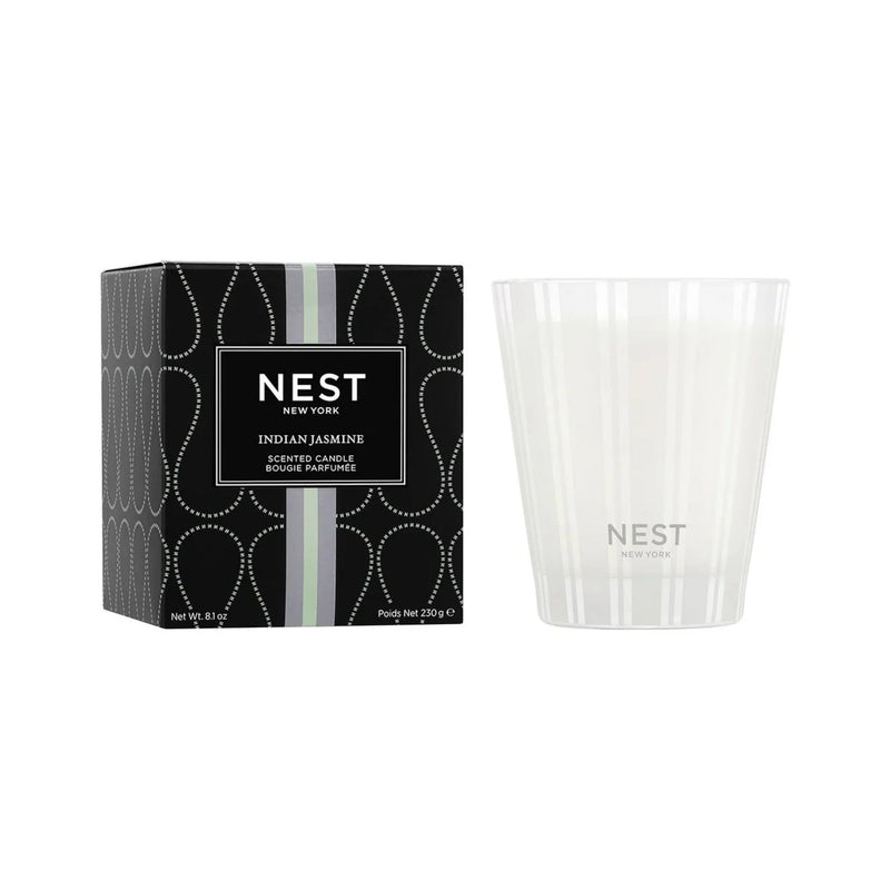 Nava Beauty Nest New York Indian Jasmine Candle Lavender Classic 8.1 OZ