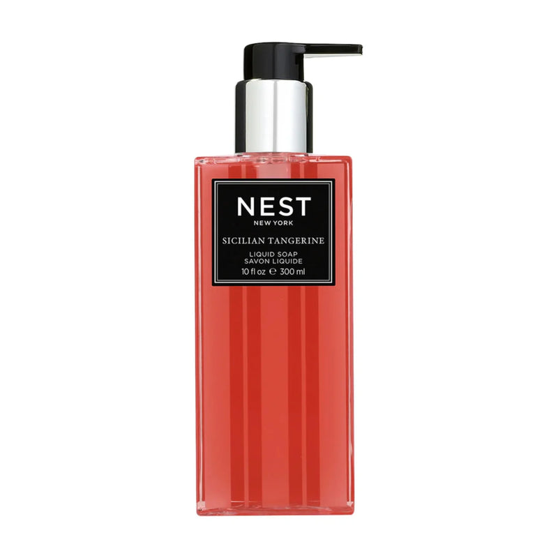 Nava Beauty Nest New York Sicilian Tangerine Liquid Soap 10 OZ White Smoke